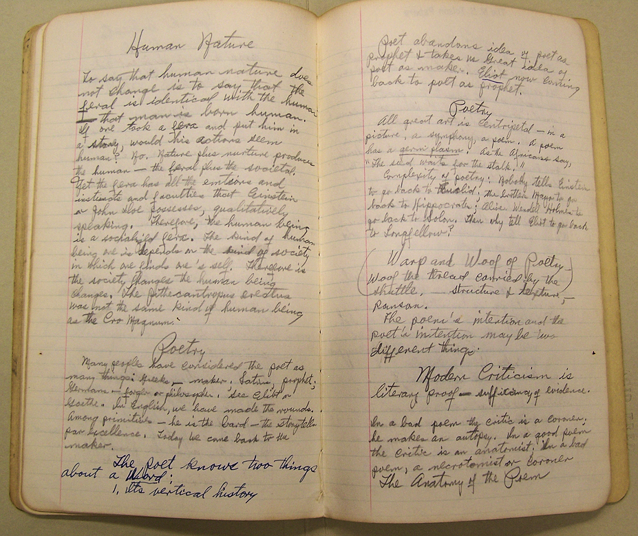 Melvin B. Tolson - Notebooks Notes (Sterling Notebook)